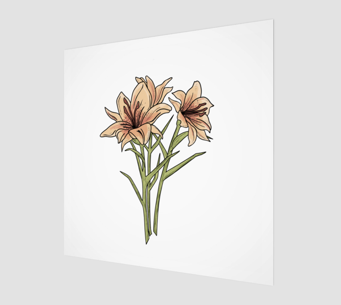 Prairie Lily Art Print – Chrissy Anne Design