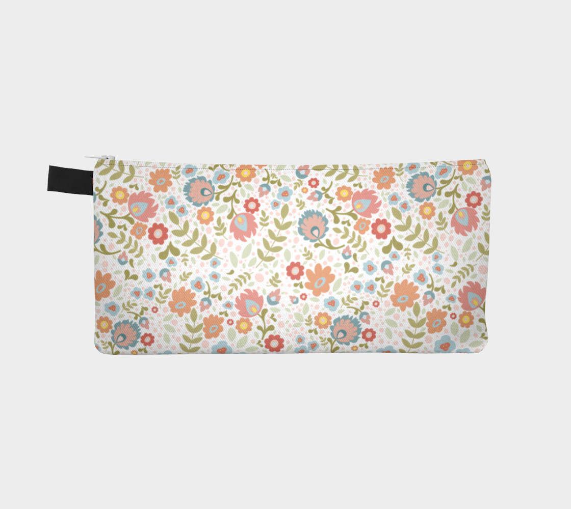 Summer Polish Folk Art Pencil Case