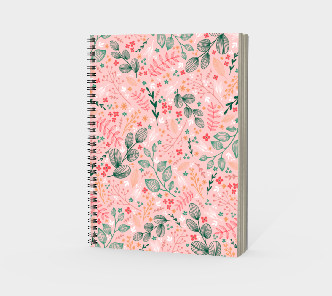 Holiday Pattern Spiral Notebook