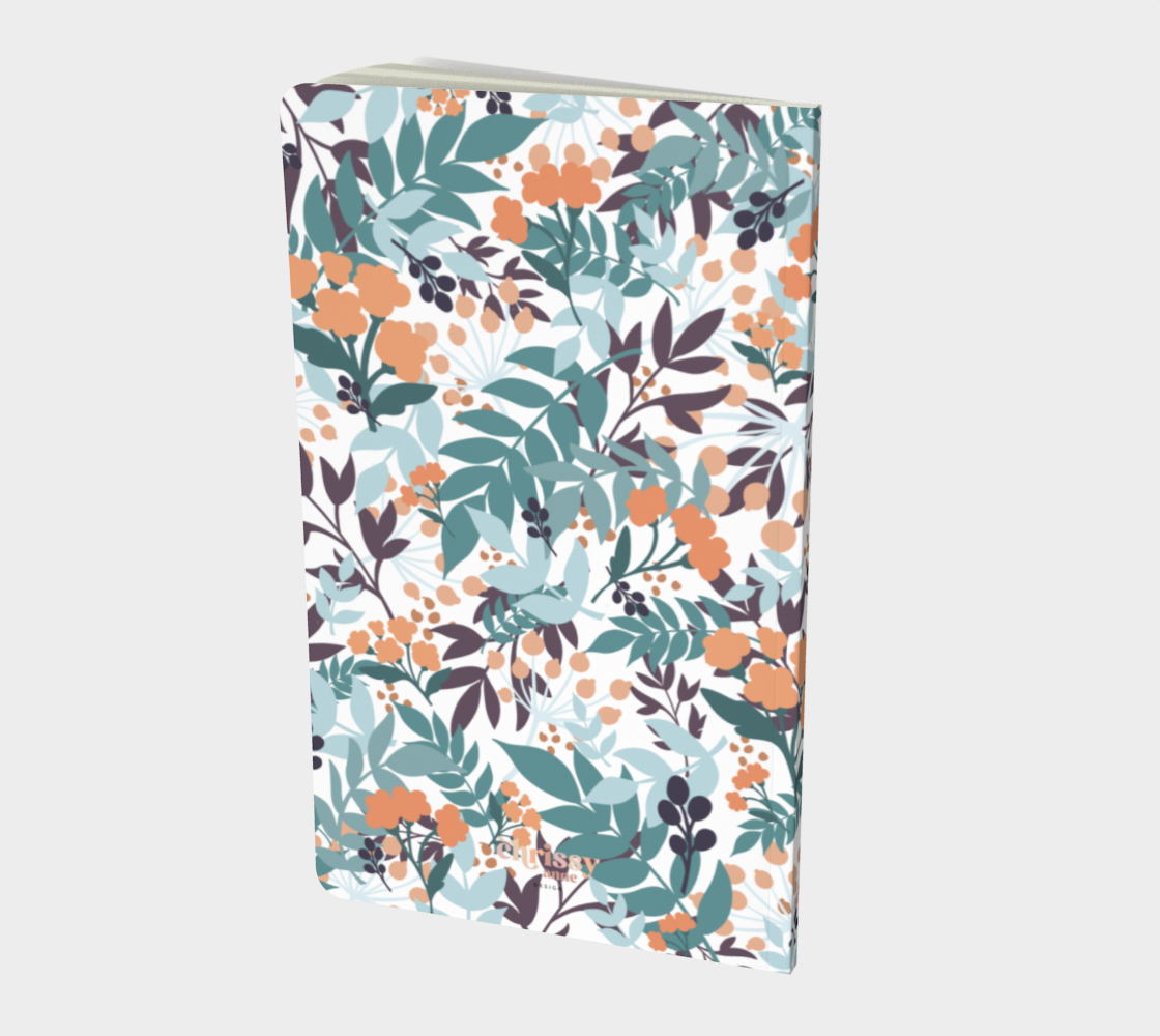 Teal Leaves Notebook