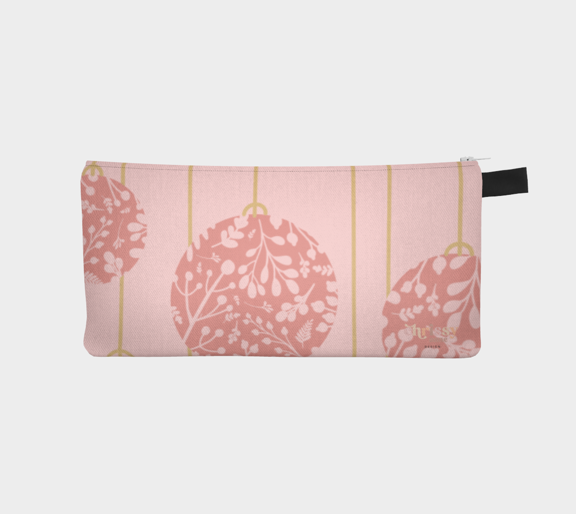 Pink Ornament Pencil Case