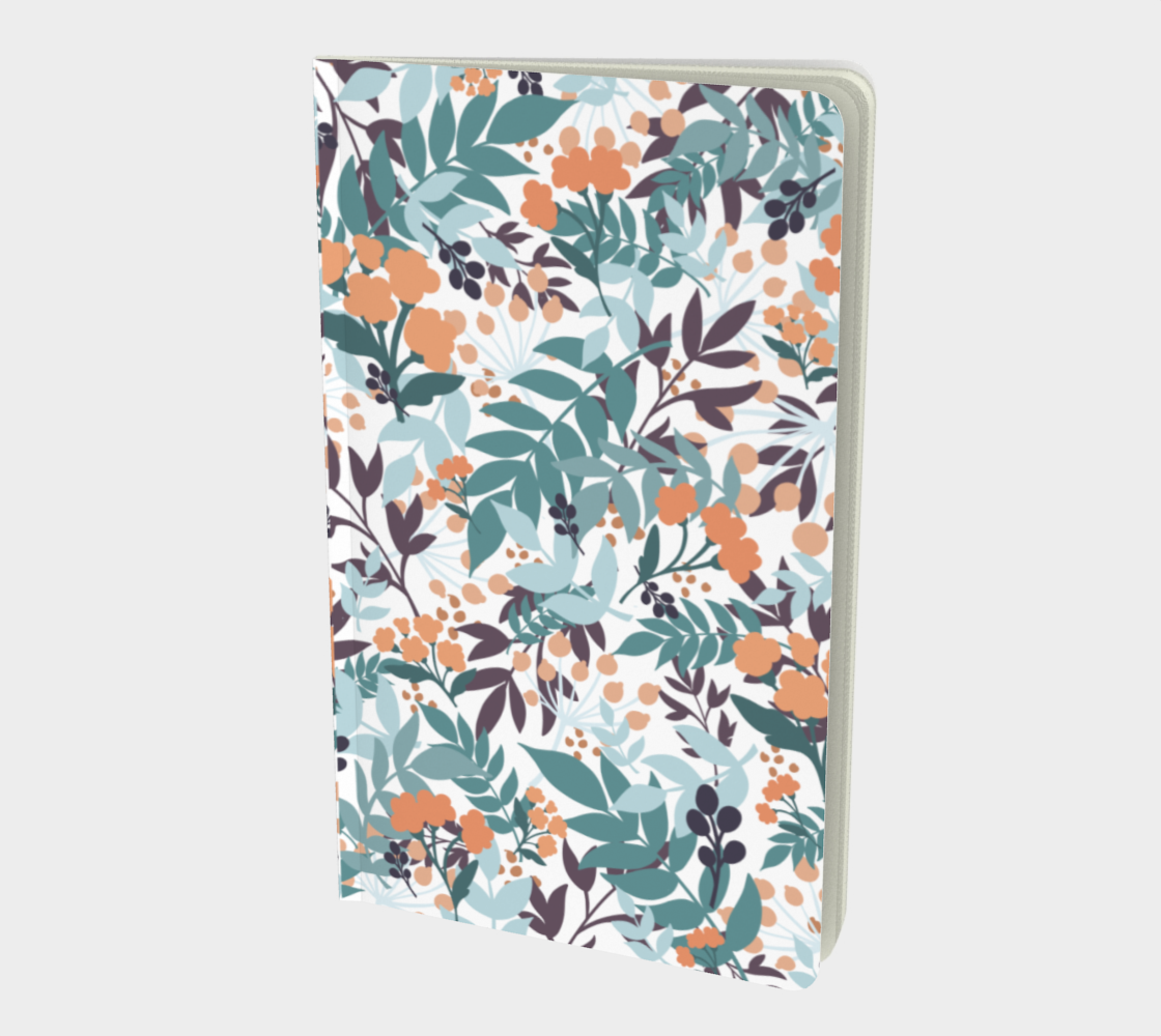 Teal Leaves Notebook