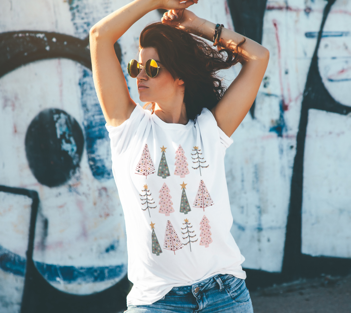 Christmas Tree Pattern T-Shirt