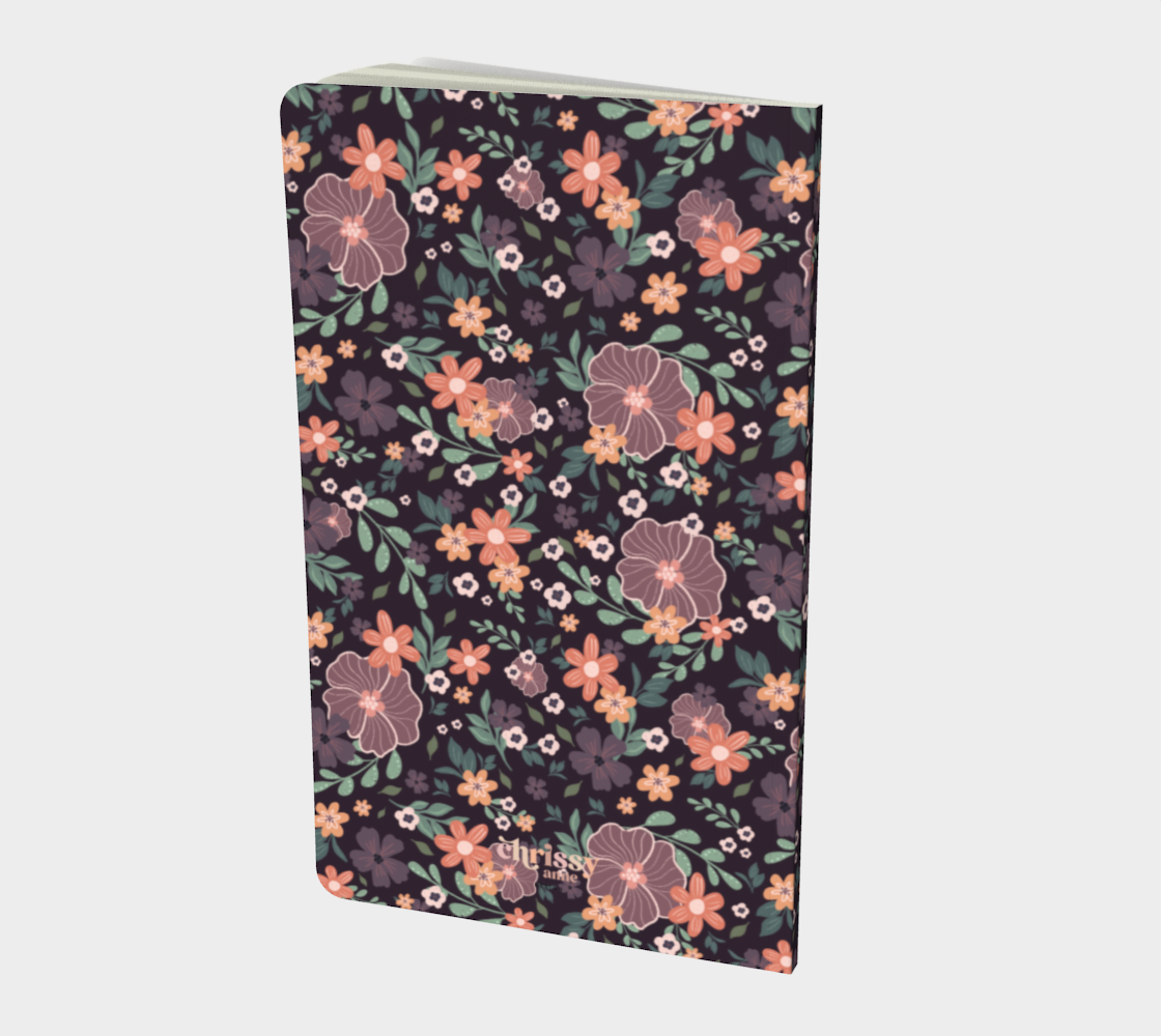 Purple Floral Notebook