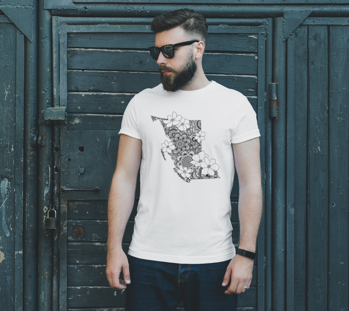 British Columbia Mandala Drawing T-Shirt