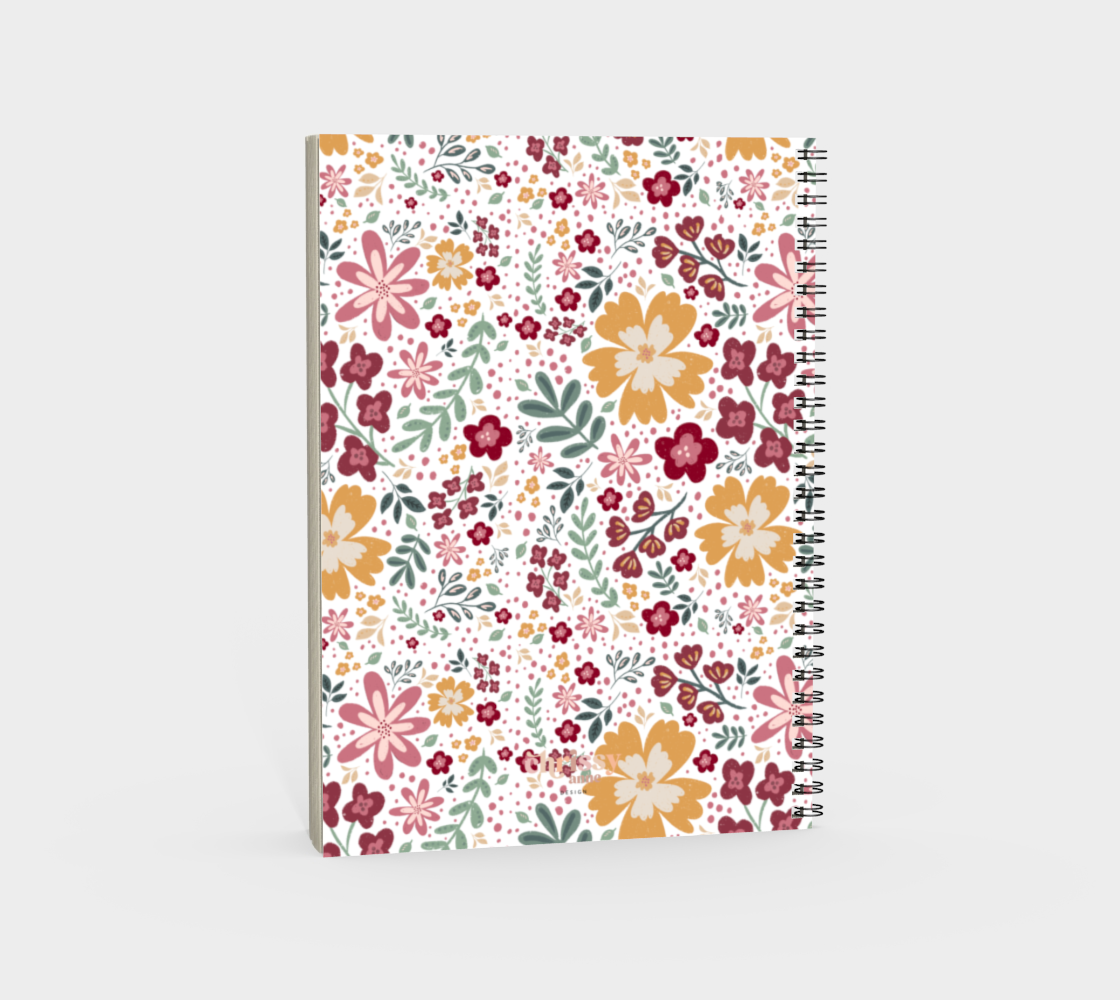 Floral Spiral Notebook