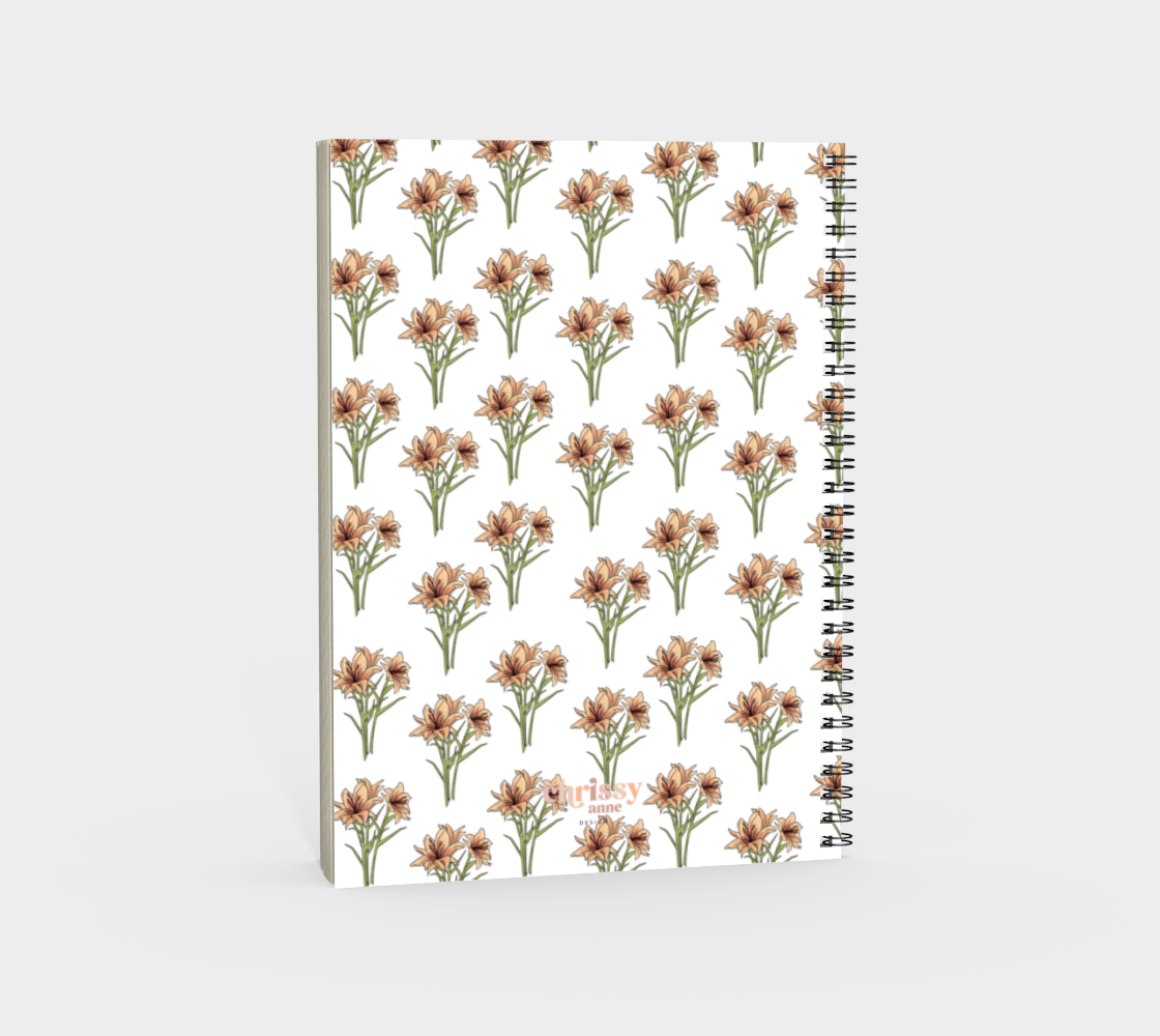 Prairie Lily Spiral Notebook