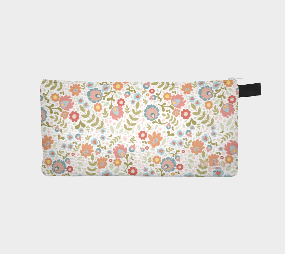 Summer Polish Folk Art Pencil Case