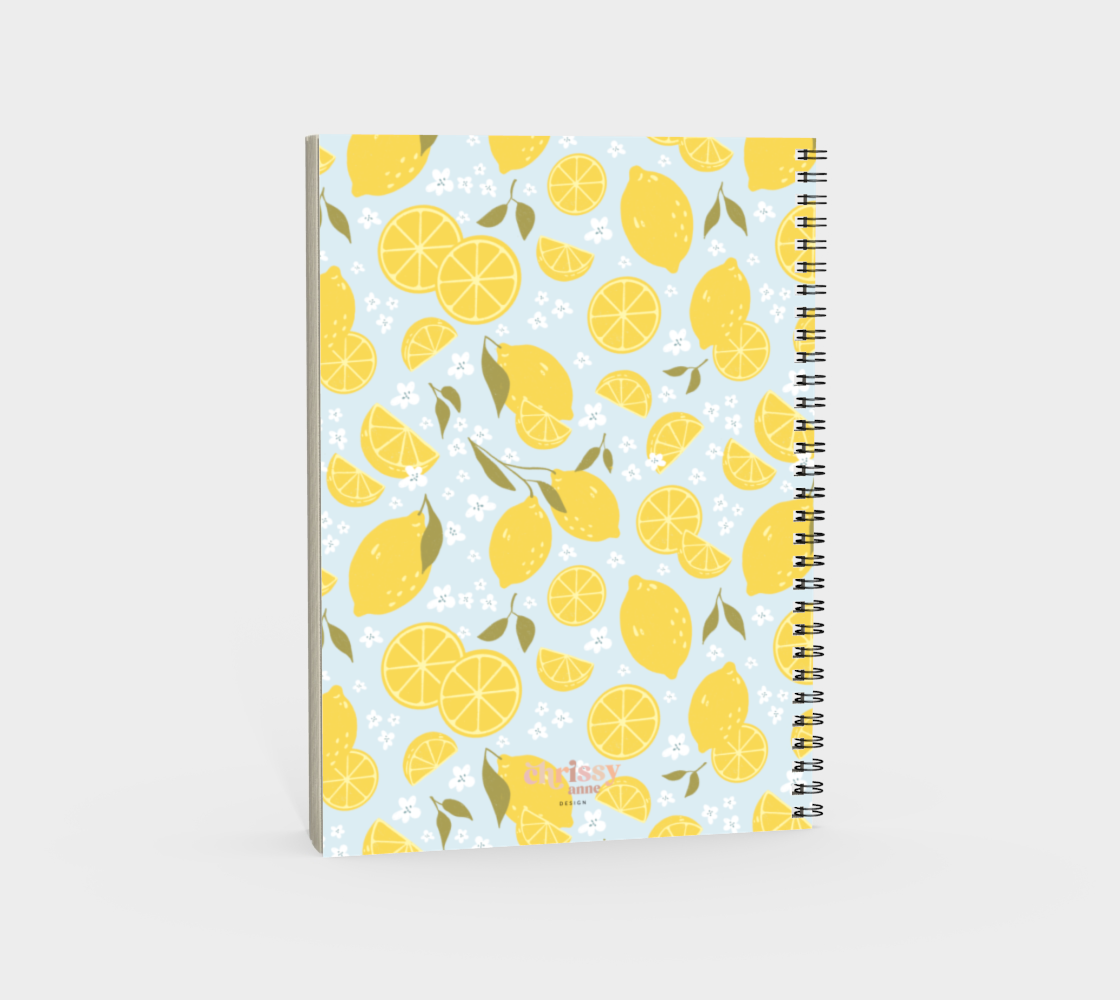 Lemon Spiral Notebook