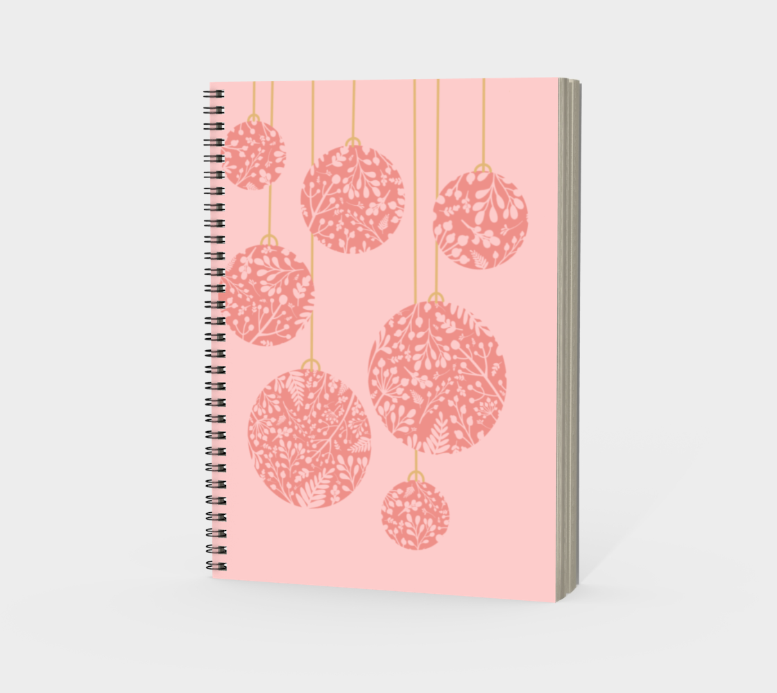 Pink Ornament Spiral Notebook