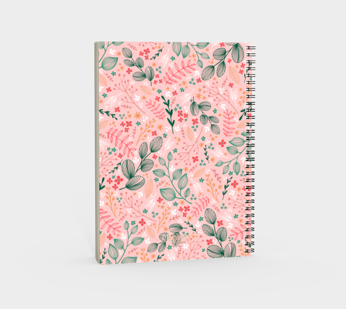 Holiday Pattern Spiral Notebook